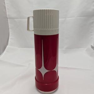 Vintage Dr. Zimmermann Rotpunkt Thermal Flask Red Art Deco