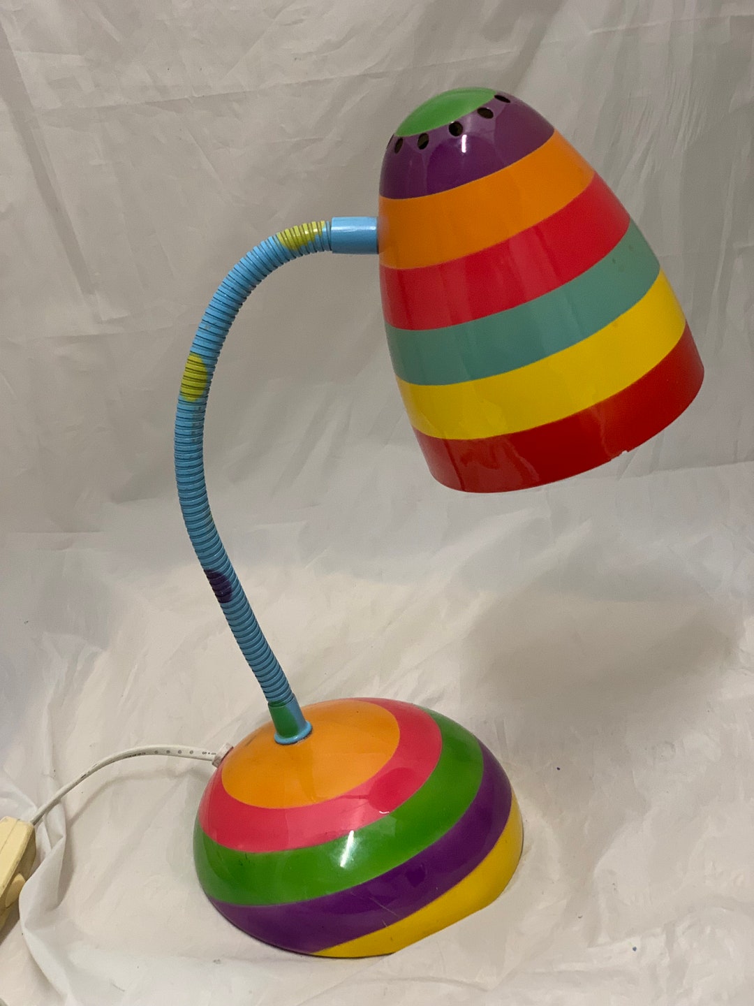 Rare Rainbow Stripe Pylones Globe Trotter Desk Lamp Light Etsy UK