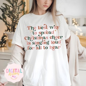 Il modo migliore per diffondere l'allegria natalizia Svg Png, Buddy The Elf Svg, Divertente Natale Svg, Maglietta del film di Natale Svg, Citazione del film di Natale Svg