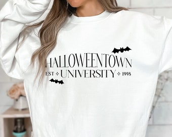 Halloween University Sweatshirt, Halloween Simple Vintage Crewneck Sweatshirt