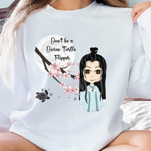 Immortal Samsara Sweatshirt, don&#39;t flip the turtle Sweatshirt Crewneck, Wuxia Sweatshirt, Cdrama Sweatshirt
