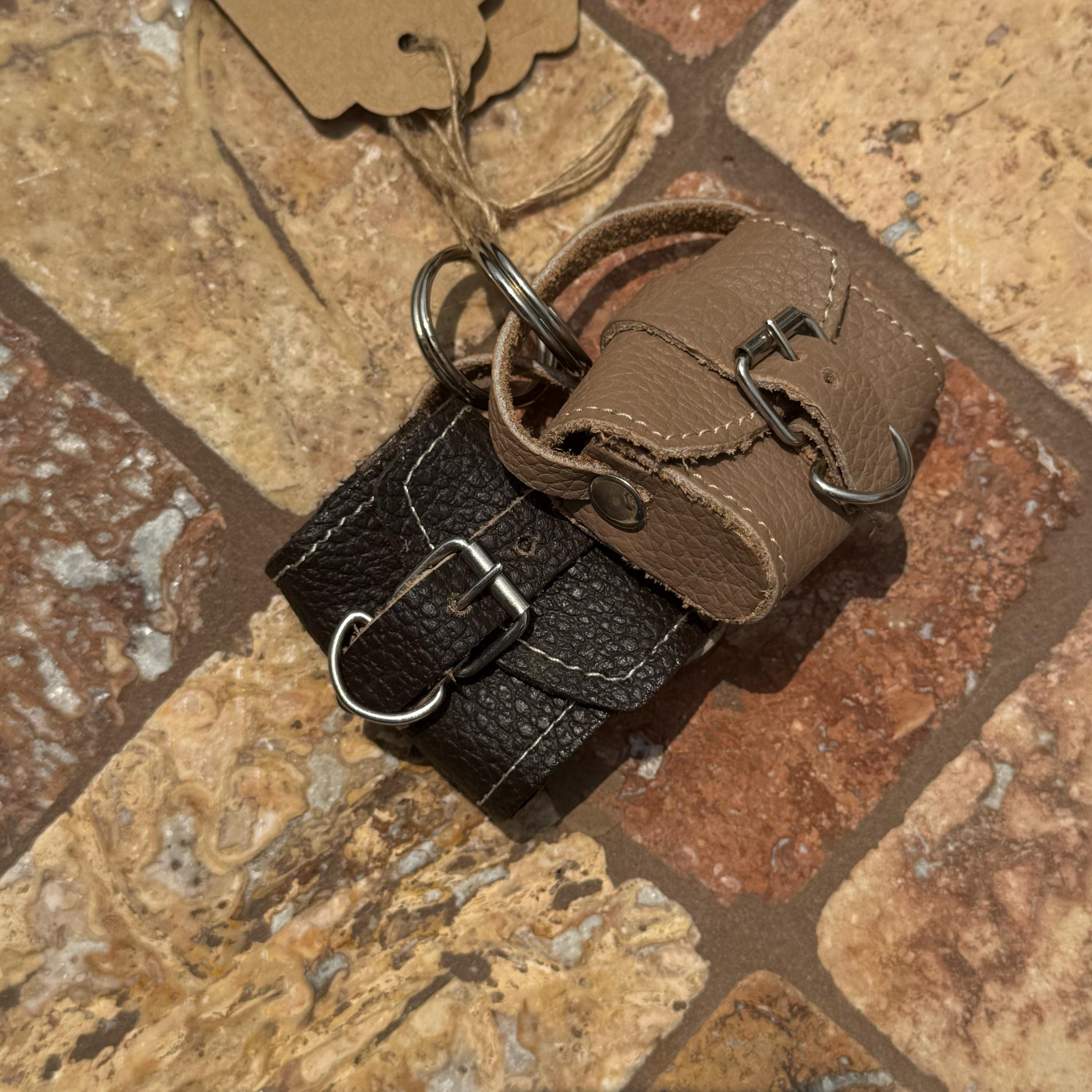 Handcrafted Leather Mini Backpack Keychain | Handmade in Mexico