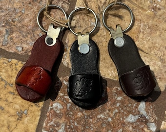 Leather Sandal "Chancla " Keychain | Handmade in Mexico | Western themed | Gift