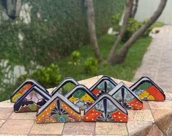 Talavera Napkin Holders | Handmade in Mexico | Perfect table decor | Unique colorful designs
