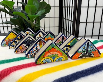 Talavera Napkin Holder Table Center Mexican Hand Painted Mexican Home New Home Gift