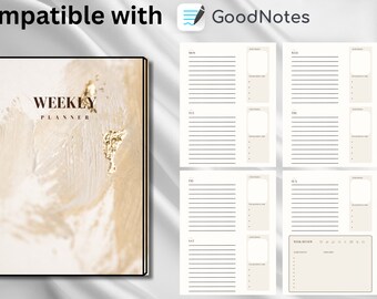 DIGITAL WEEKLY PLANNER| Goodnotes Compatible | Instant Download |