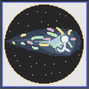 Howl's Moving Castle Star Sprite Cross Stitch Pattern