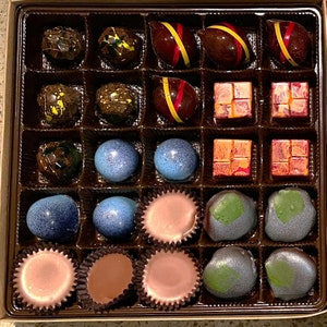 Classic American Candy Box | Artisan Chocolates and Ganaches | Gourmet Handmade Bonbons