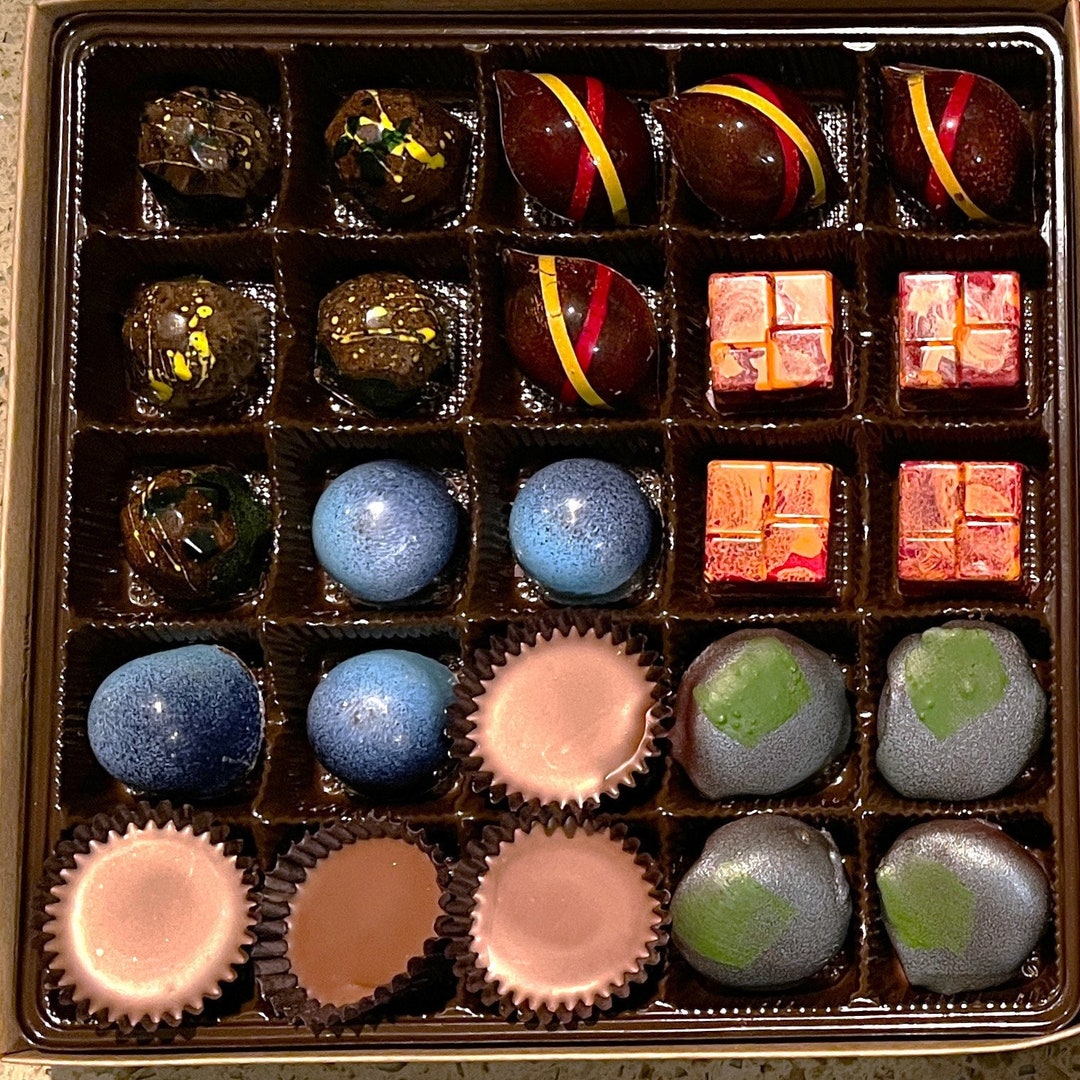 Classic American Candy Box Artisan Chocolates and Ganaches Gourmet