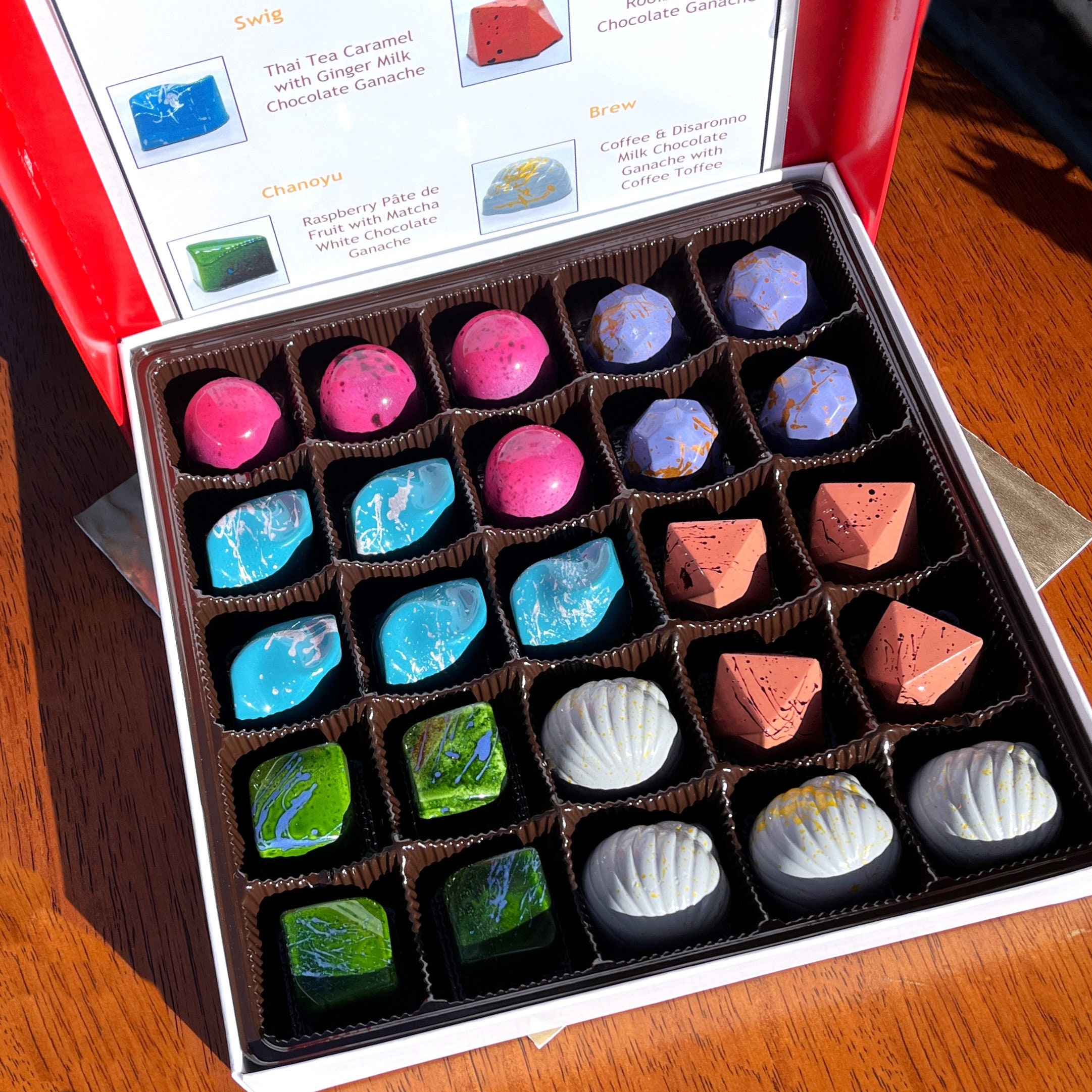 24 Piece Chocolate Assortment Box - Bonbons, Caramels, and Toffee – LUX  Artisan Chocolates