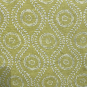 Raoul Textiles, Coverlet fabric in lime green/yellow