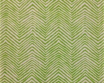 Mares de China, cuadrilla, pequeño zigzag en verde hoja