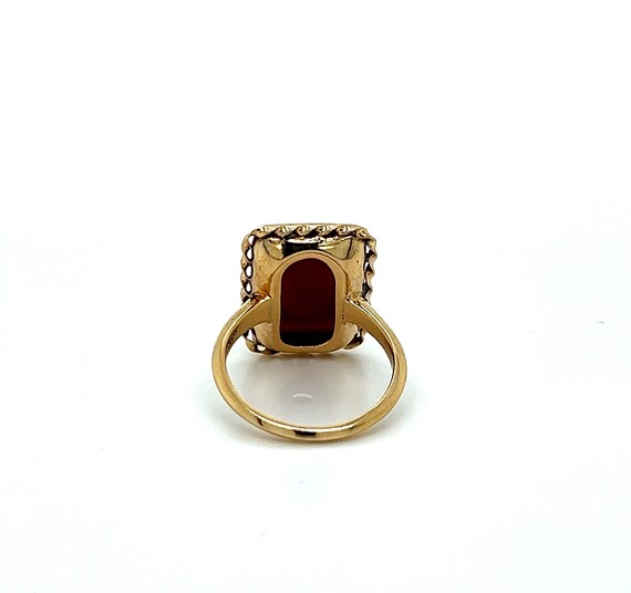 14 K Yellow Gold Cameo Vintage Ring - image 4