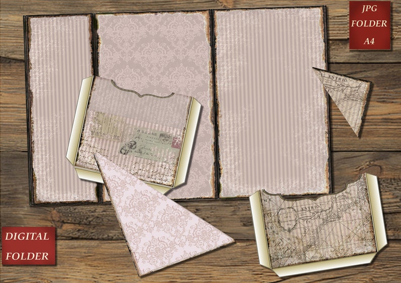 Rainbow Junk Journal Kit Vintage Journals Scrapbooks Etsy