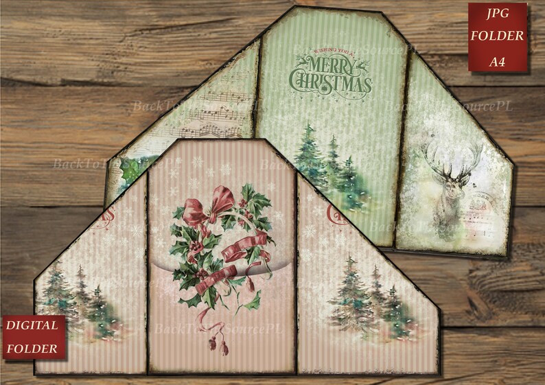 Cozy Christmas, Junk Journal Kit, Christmas Insert, Vintage Card ...