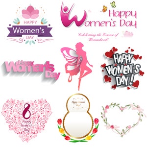 7 女性の日SVG/ PNG ハッピー女性の日 svg/png ファイル、国際女性デー Svg | 3 月 8 日 Svg | 女性の日 cricut