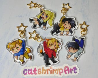 FMA Chibi Acrylic Keychain Dangler | Limited Leftover Preorder Stock | Anime Charm
