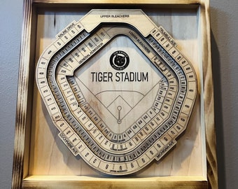 Laser Digital Cut File - Tiger Stadium - Digital files included - Digital File Only