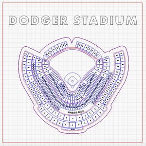 Laser Digital Cut File - Dodger Stadium - Dodgers - Digital files included - Digital File Only