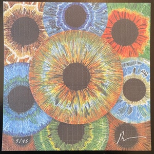 Iris&#39;s Irises  - Blotter Art by Robert Mackey