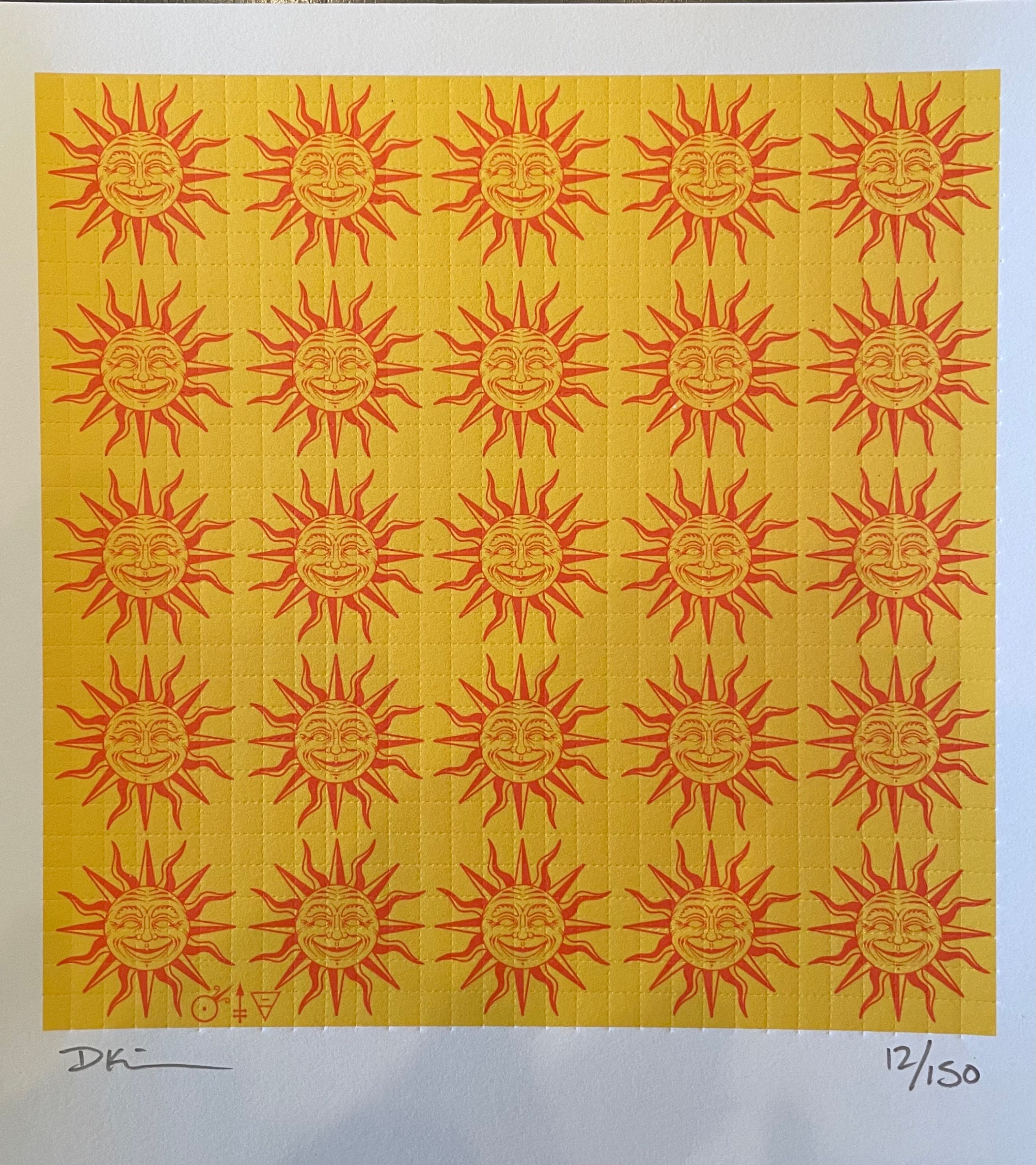 オレンジサンシャインブロッターアート by Donavan Kinyon - Etsy 日本