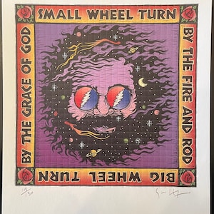 Jerry Garcia  -  Blotter Art by Gary Houston