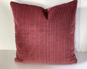 Scalamandre/Colony Pillow " Zerbino Cassis " 19" X 19 ", Same fabric on Both sides with Zippers, !!!10/90 Down/Feather fill included!!!