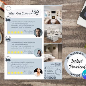 Kundenrezension / Testimonial Vorlage Real Estate