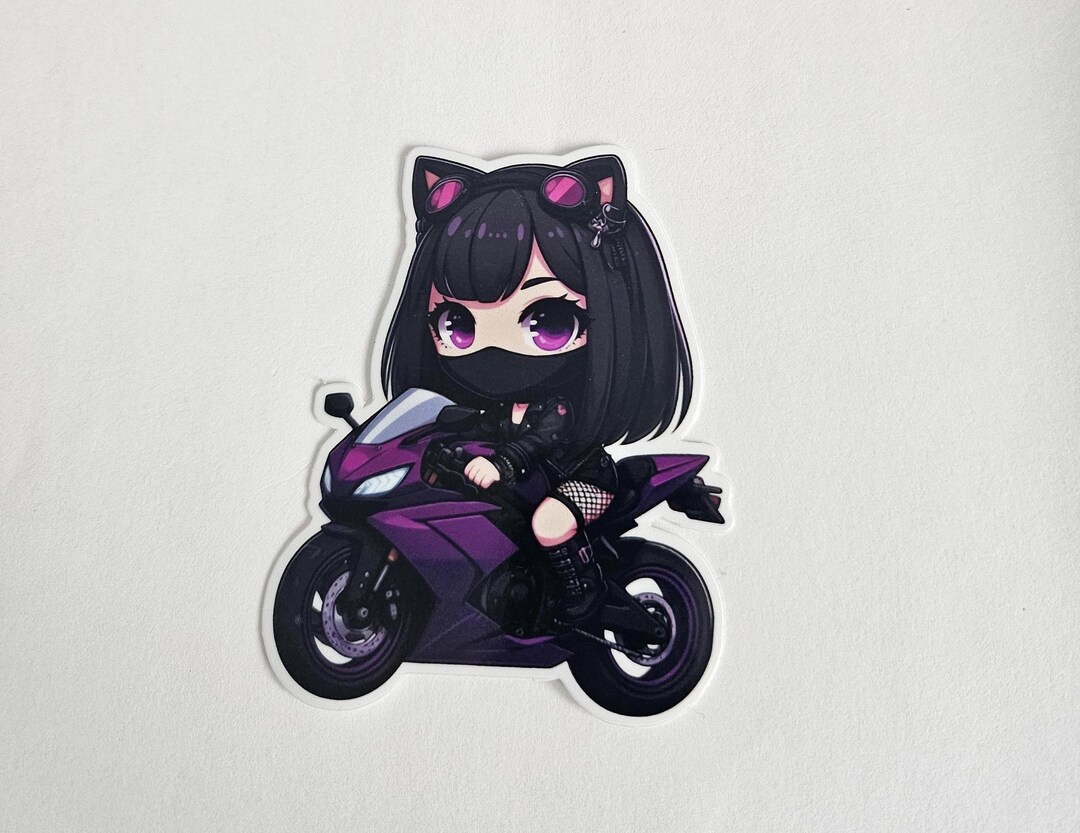 Biker Chibi Stickers - Etsy