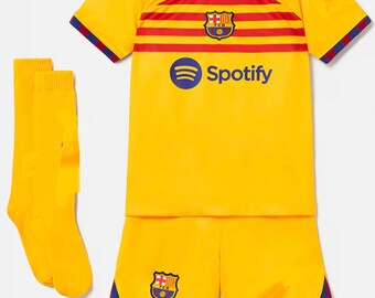 Barcelona football kit jersey soccer kids