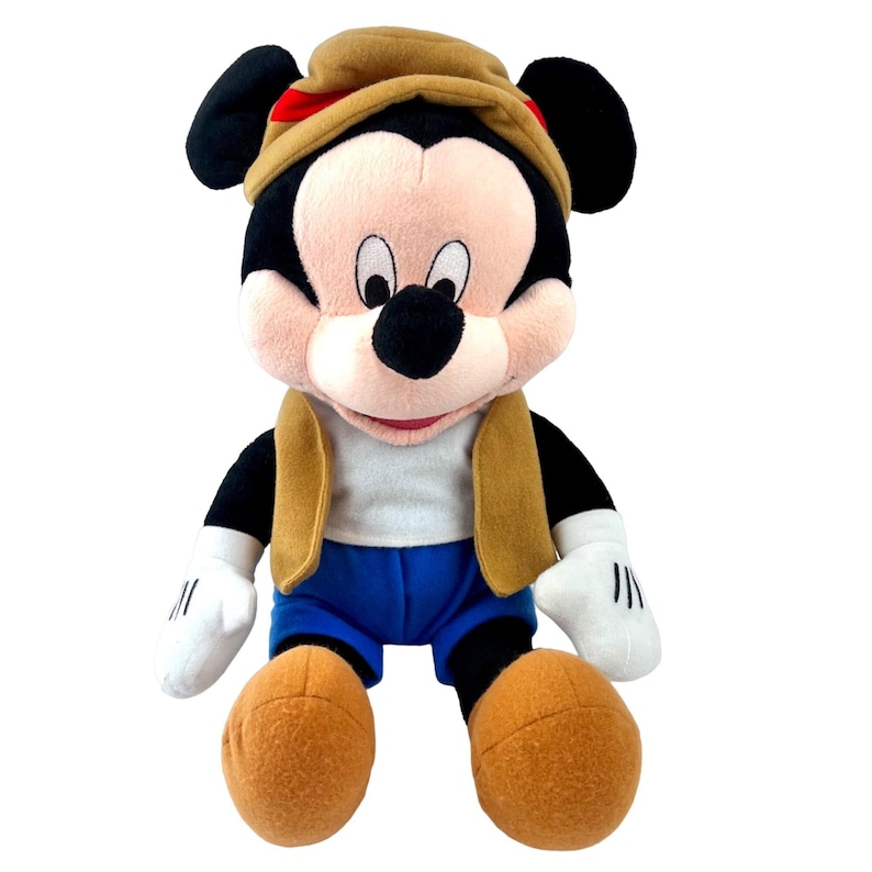 Vintage Mickey Mouse Plush Doll 18" Mattahorn Mickey Disney Collectible EUC bild 1