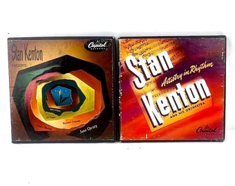 Stan Kenton Vinyl Records Set of 2 Big Band Jazz Capitol Records Collection