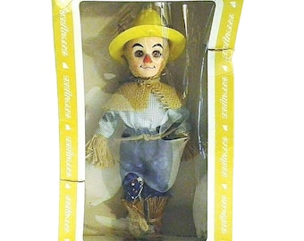 Effanbee 1987 Straw Man Doll Scarecrow Figure Original Box 11" Collectible