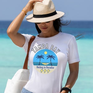 Lightning hockey shirt,  Tampa Bay hockey shirt, Hockey in Paradise, gift for Lightning fan, Bolts hockey, lightning shirt