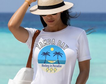 Lightning hockey shirt,  Tampa Bay hockey shirt, Hockey in Paradise, gift for Lightning fan, Bolts hockey, lightning shirt