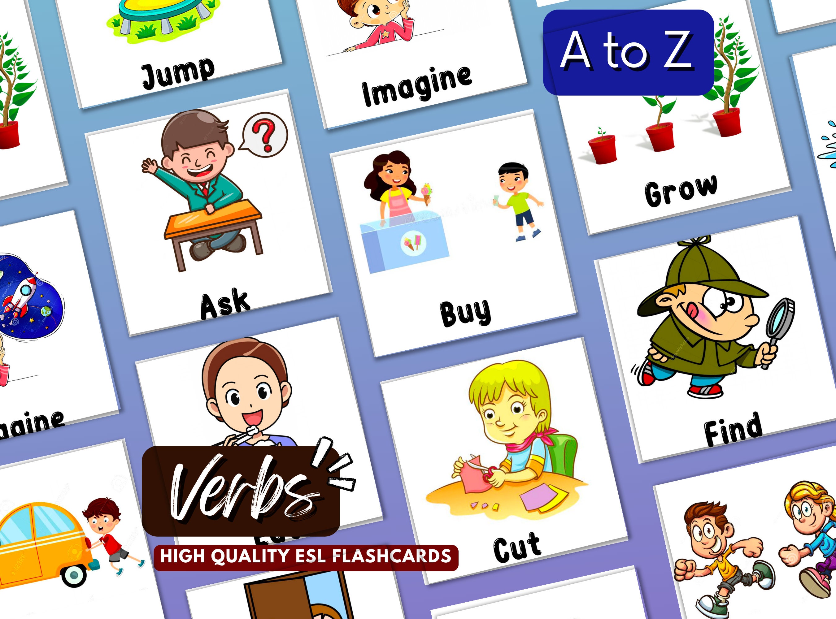 School Esl Flash Cards