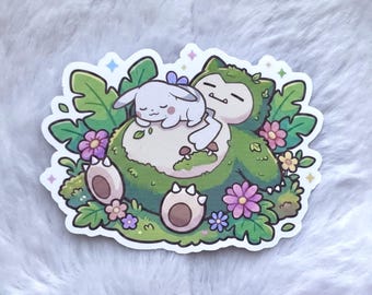 Mosslax & Peakychu - Pokemon - waterdicht mat vinyl