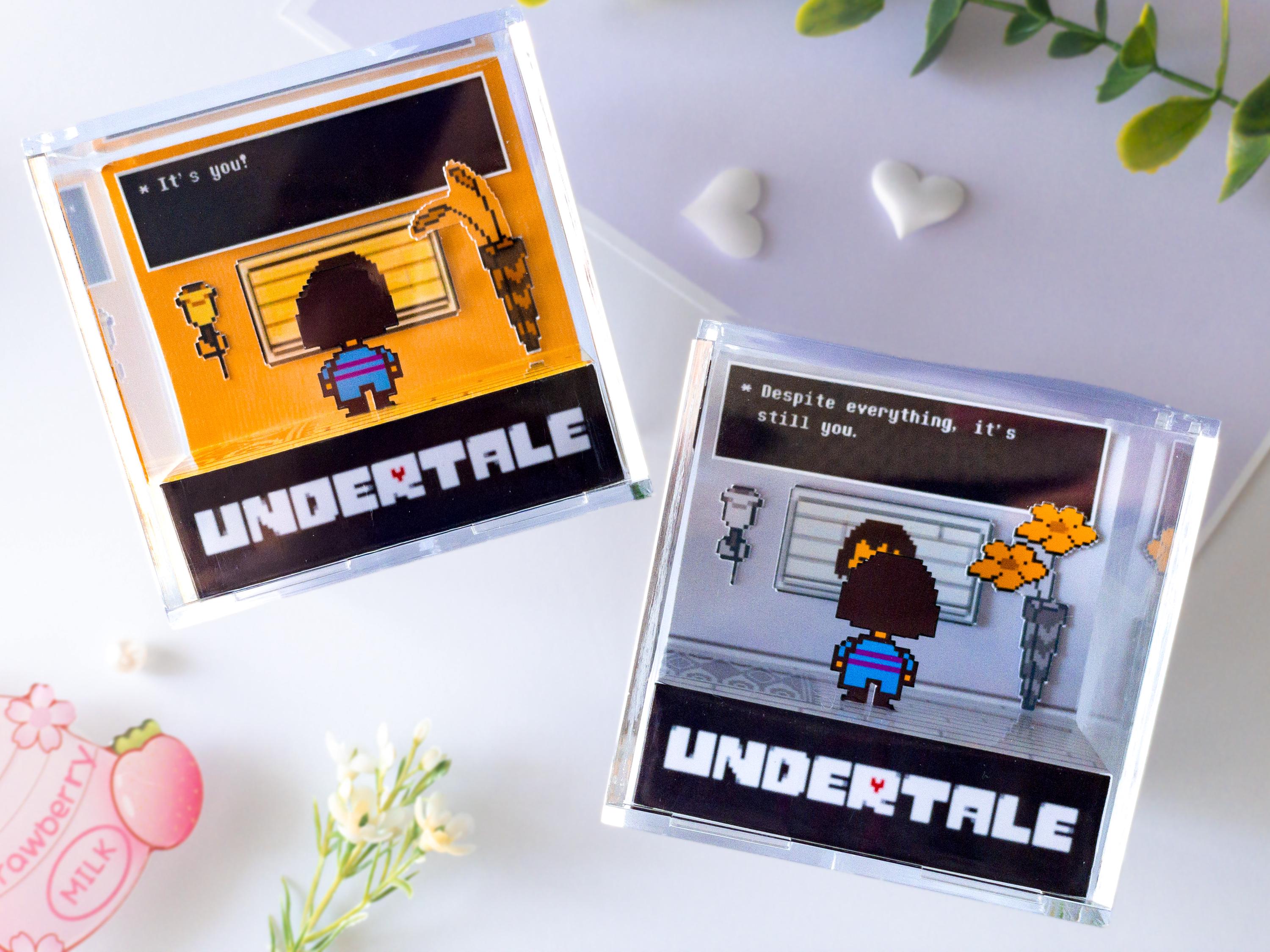 Undertale Dual Sided 3D Cube Diorama - Shadow Box, Gamer Gift, Undertale Fan Merch - Despite Everything, It's Still You - Etsy