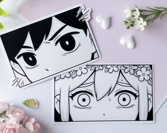 Omori Manga Mini Art Prints - Omori Fanart - Waterproof Matte Vinyl Stickers