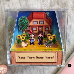 CUSTOMIZABLE Stardew Valley 3D Diorama Cube