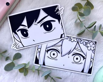 Omori Manga Mini Art Prints - Omori Fanart - Waterproof Matte Vinyl Stickers