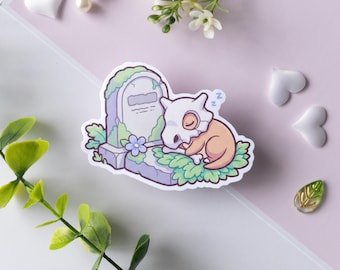 Cubone Sticker - Pokemon - Waterproof Matte Vinyl Sticker