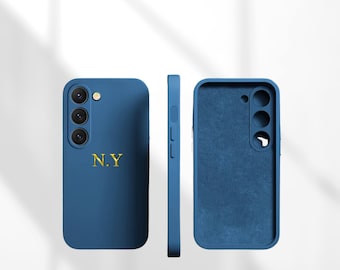 Personalized Custom Name Case | Liquid Silicone Cover for Samsung Galaxy  A54 A53 A52 S24 S23 S22 S21 Ultra Plus, A34 A33 A32 A14 5G