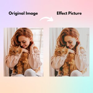 May include: A woman with red hair is holding a ginger cat in her arms. She is smiling and looking at the cat. The cat is also looking at the woman. They are both sitting in front of a window.