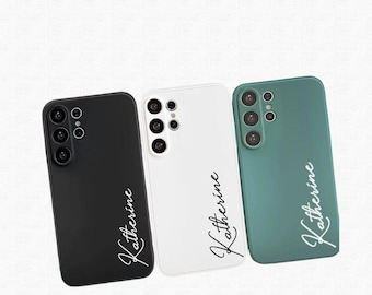 Personalized Samsung Galaxy Case, Custom Name Minimalist Phone Cover