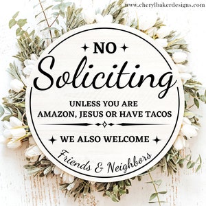 No Soliciting Sign for Door, No Soliciting Signs for Door, No Soliciting Door Sign, No Soliciting Sign Hanging, Unwelcome Sign, Go Away Sign