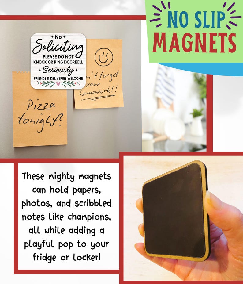Door Magnet No Soliciting Magnetic Sign, No Soliciting Sign Magnetic, No Soliciting Magnet Door Sign, Door Magnet Sign, Magnetic Door Signs image 3