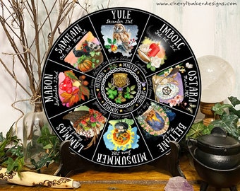 Sabbat Wheel of the Year 2024, Pagan Wheel of the Year Simple, Wicca Wheel of the Year, Witch Calendar 2024, Pagan Advent Calendar, Wiccan