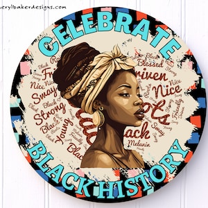 Black History Month, Black History Sign, Celebrate Black History Wreath Sign, Black History Decor, Black History Month Wreath Sign, BLM