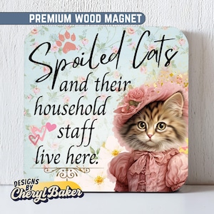 Funny Cat Magnets, Cat Fridge Magnets, Cute Cat Magnets, Funny Cat Stuff, Tabby Cat Magnet, Fun Cat Lover Gift, Cat Person Gift, Frig Magnet